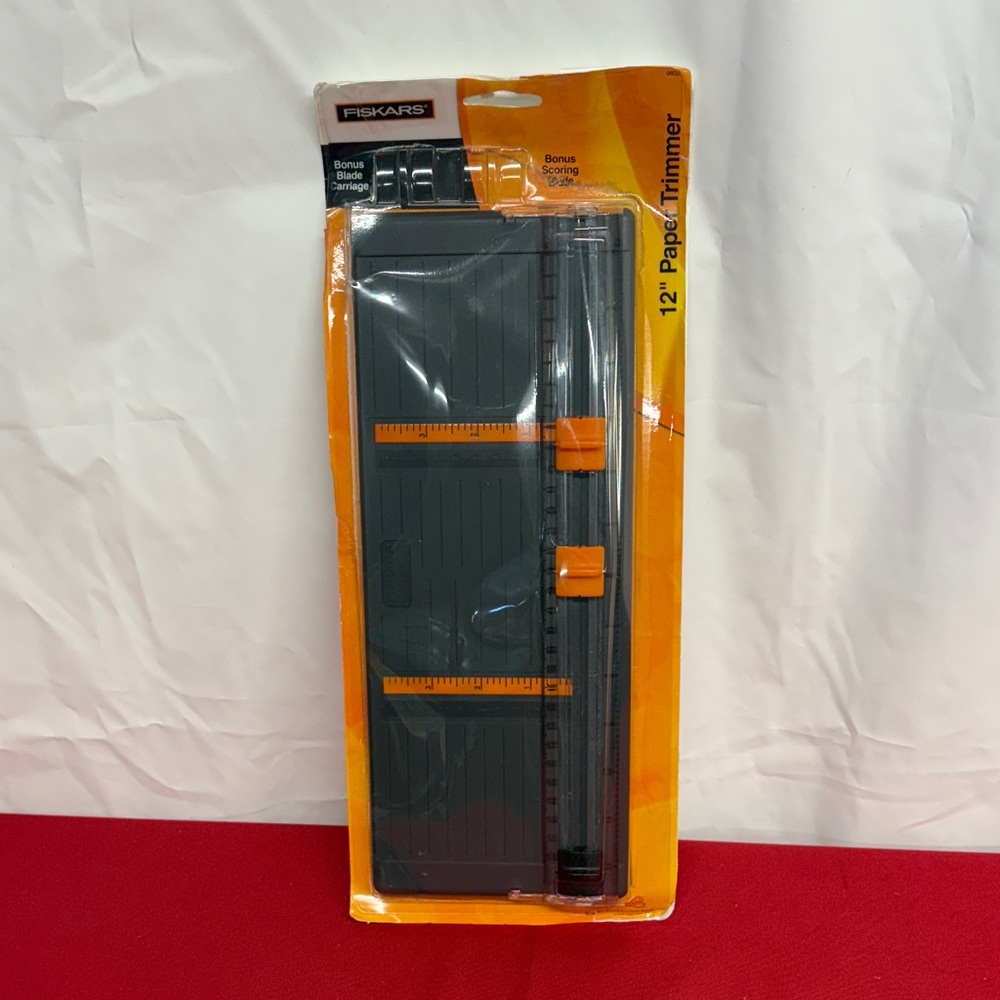 Fiskars 12" Paper Trimmer with Orange Accents